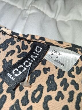 Divided by H&M Leopard Print Blouse in Tan and Black